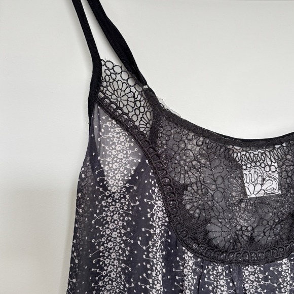 Costa Blanca Women's Size XS Sheer Tank Lace Dark Romantic Layered Whimsigoth - Picture 5 of 12